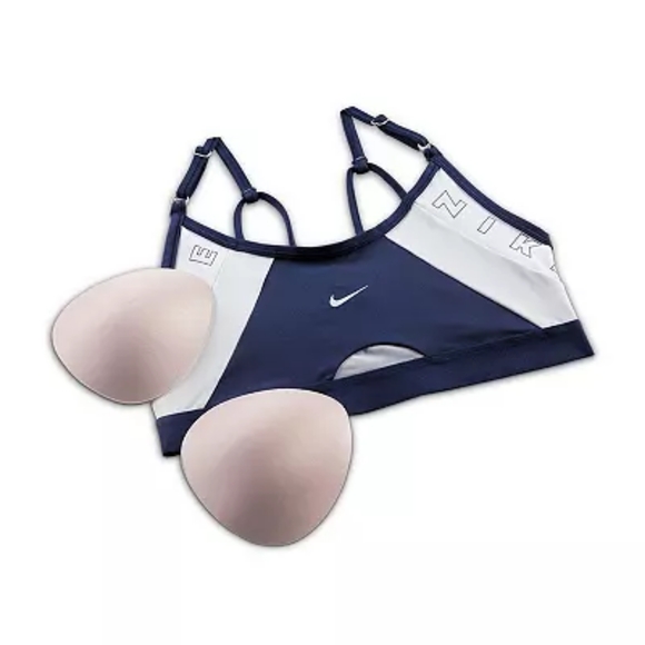 Nike Women's Large Dri Fit Indy Logo Sports Bra - Picture 3 of 6